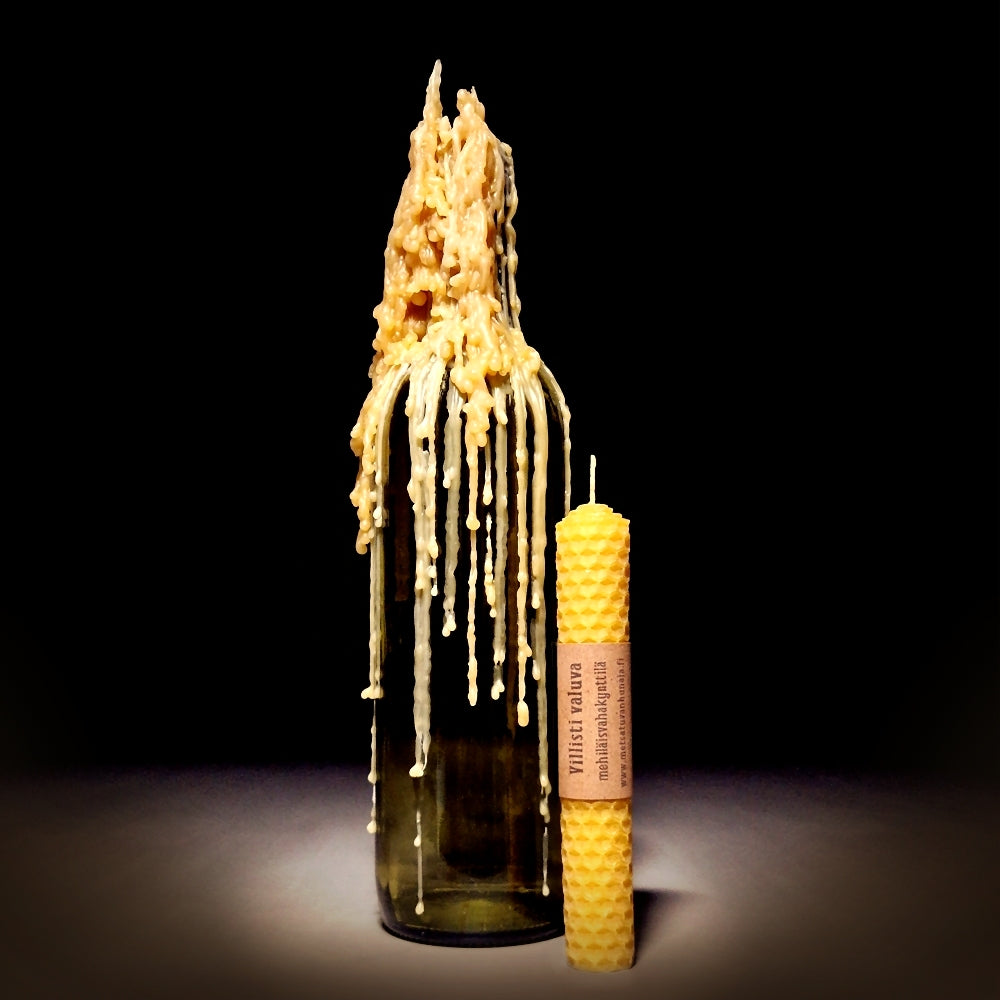 Kynttilä 1 kpl - Villisti valuva kruunukynttilä