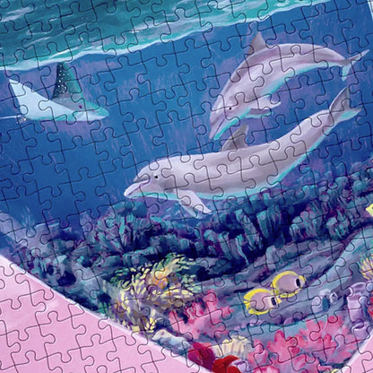 Palapeli 1000 palaa - Tiny Worlds - The Dolphins