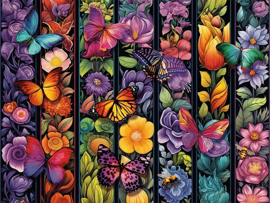 Palapeli 1500 palaa - Flowers and Flyers