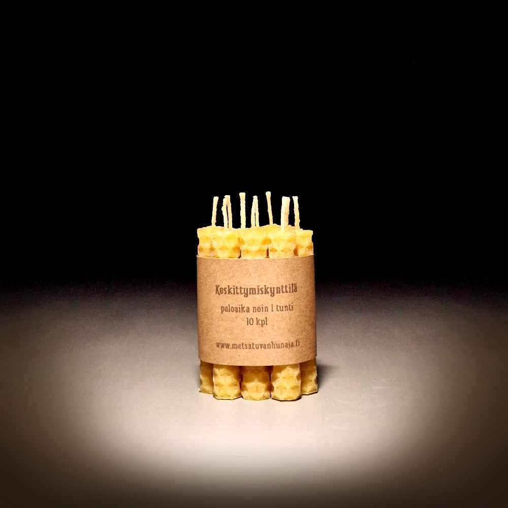 Kynttilä 10 kpl - Keskittymiskynttilät