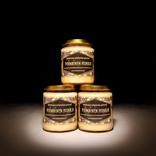 Voimainen hunaja 3 x 300 g lasipurkissa