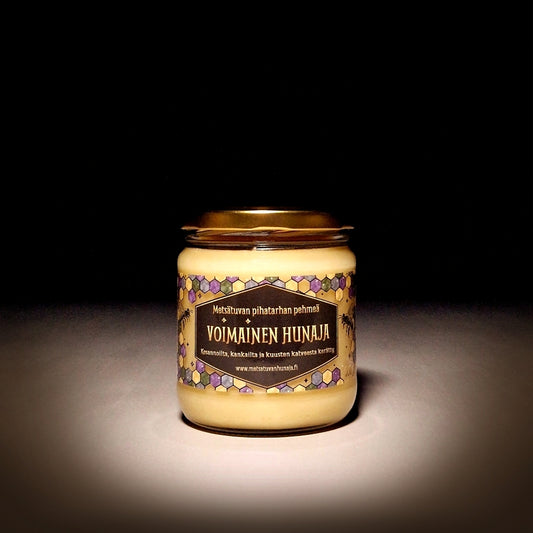 Voimainen hunaja 500 g lasipurkissa